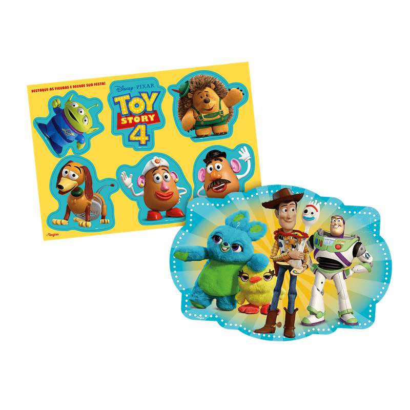 Kit Toy Story Encartelado - 4 Personagens no Shoptime