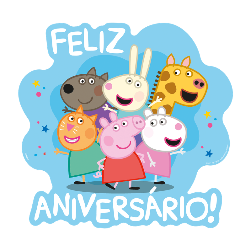 Topo Topper Decoração Bolo Aniversário Peppa Pig