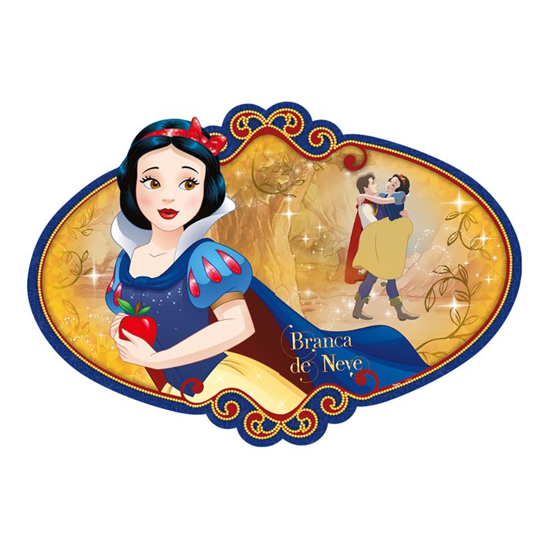 MINI PAINEL DECORATIVO DE E.V.A BRANCA DE NEVE 24X10CM - PRINCESA