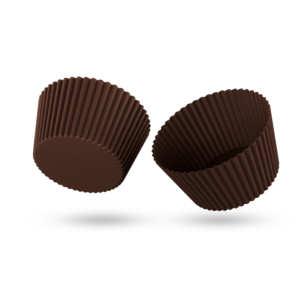 Forminha para Cupcake Marrom - 45 Unidades - Extra Festas