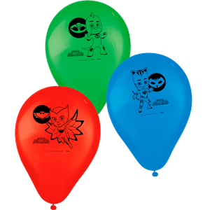 BALAO R362 N09 VERMELHO/AZUL/VERDE PJ MASKS 05X25 UN