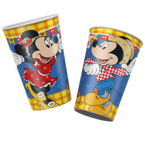 COPO PAPEL 180 ml ARRAIA DO MICKEY 12 un.